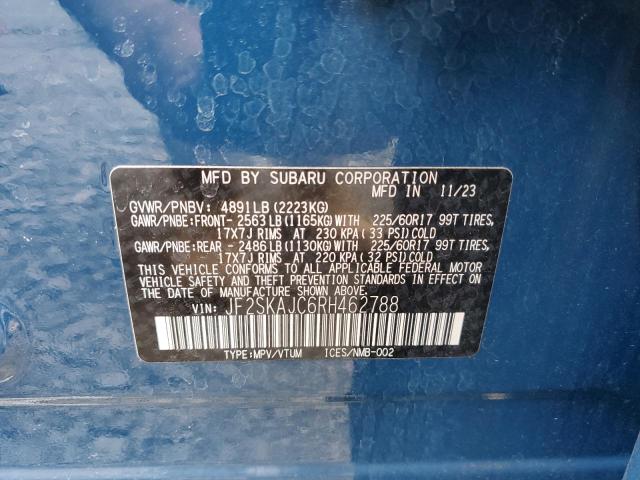 2024 SUBARU FORESTER W - JF2SKAJC6RH462788