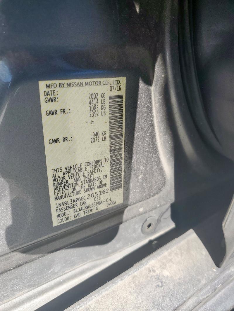 2016 NISSAN ALTIMA 3.5 - 1N4BL3AP6GC265162