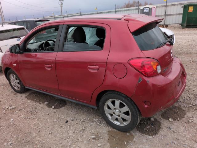 MITSUBISHI MIRAGE ES 2014 red  gas ML32A4HJ7EH022261 photo #3