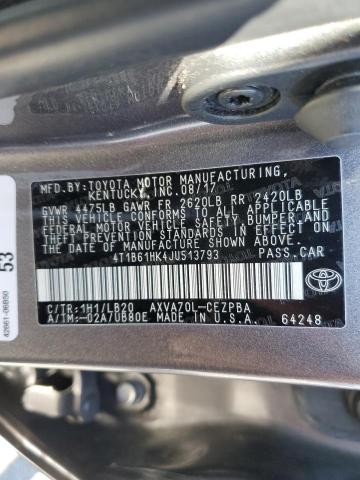 2018 TOYOTA CAMRY XSE - 4T1B61HK4JU513793