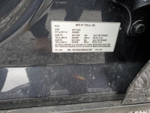 2025 TESLA MODEL Y - 7SAYGDED9SA341967