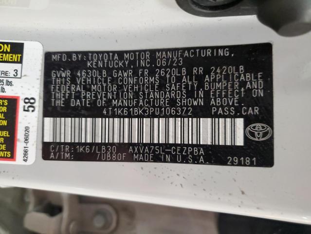 2023 TOYOTA CAMRY XSE - 4T1K61BK3PU106372