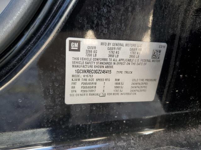 2016 CHEVROLET SILVERADO - 1GCVKREC0GZ246415