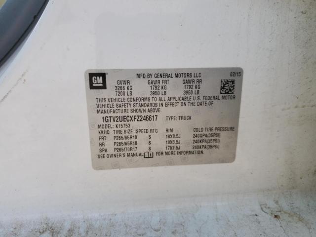 2015 GMC SIERRA K15 - 1GTV2UECXFZ246617
