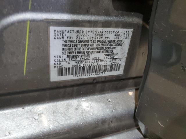 2022 NISSAN SENTRA SV - 3N1AB8CV1NY303731