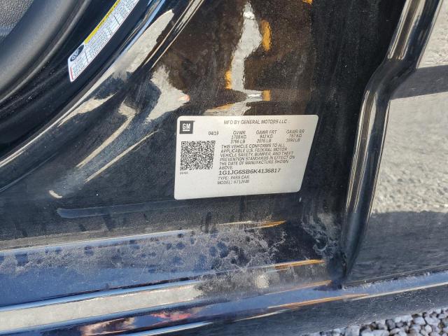 2019 CHEVROLET SONIC - 1G1JG6SB6K4136817