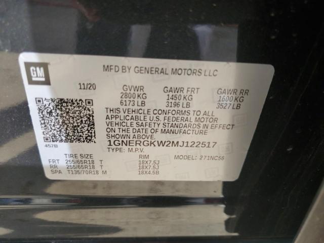 2021 CHEVROLET TRAVERSE L - 1GNERGKW2MJ122517