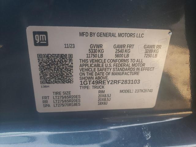 2024 GMC SIERRA K25 - 1GT49REY2RF283103