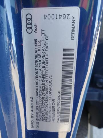 2023 AUDI E-TRON GT WAUEJBFW7P7008220