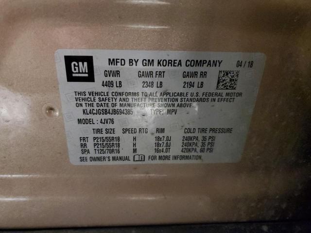 2018 BUICK ENCORE ESS - KL4CJGSB4JB694385