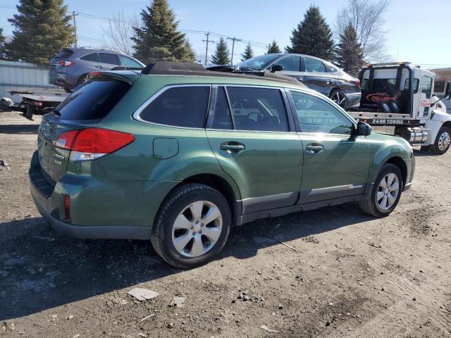 SUBARU OUTBACK 2. 2011 green 4dr spor gas 4S4BRBCC9B3393669 photo #4