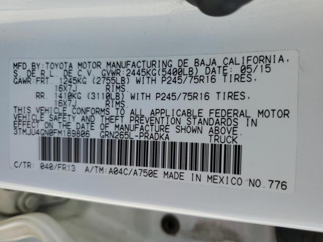 2015 TOYOTA TACOMA DOU - 3TMJU4GN0FM189806
