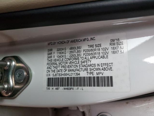 2017 ACURA RDX TECHNO - 5J8TB3H56HL011394