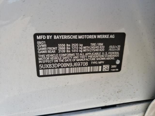 2022 BMW X3 M40I - 5UX83DP08N9J69708