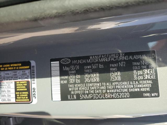 2024 HYUNDAI SANTA FE X 5NMP3DGL8RH052020