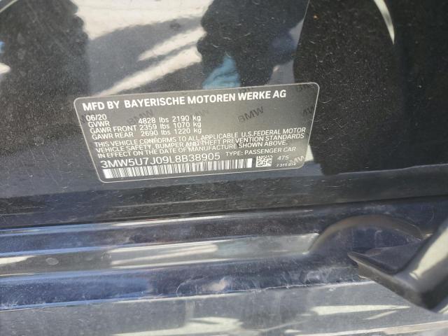 2020 BMW M340I 3MW5U7J09L8B38905