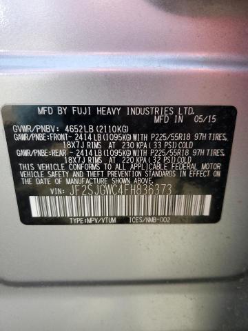2015 SUBARU FORESTER 2 - JF2SJGWC4FH836373