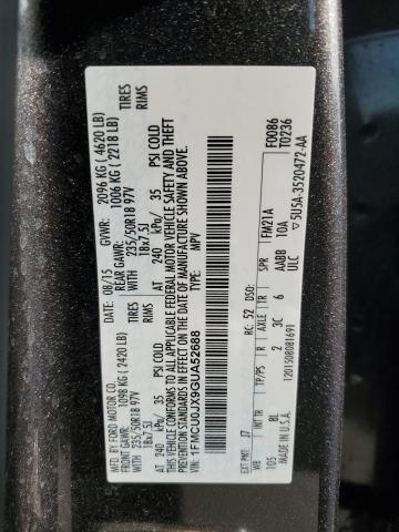 2016 FORD ESCAPE TIT - 1FMCU0JX9GUA52688