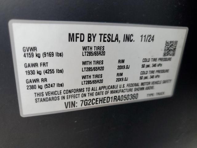 2024 TESLA CYBERTRUCK 7G2CEHED1RA050360