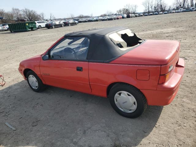 GEO METRO LSI 1990 red  gas JG1MR3366LK768723 photo #3