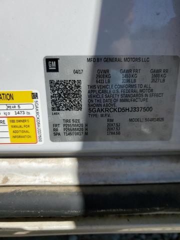 2017 BUICK ENCLAVE - 5GAKRCKD5HJ337500