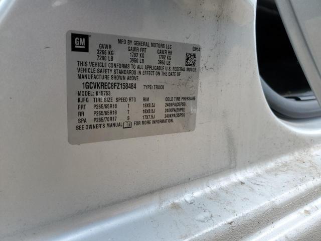 2015 CHEVROLET SILVERADO - 1GCVKREC8FZ158484