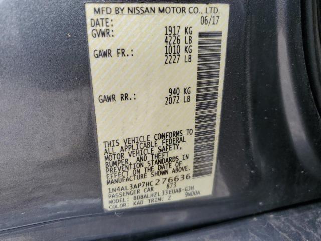 2017 NISSAN ALTIMA 2.5 - 1N4AL3AP7HC276636