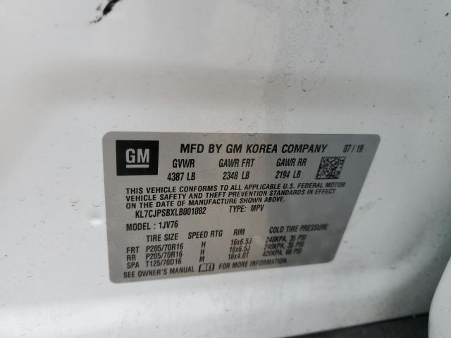 2020 CHEVROLET TRAX 1LT - KL7CJPSBXLB001082