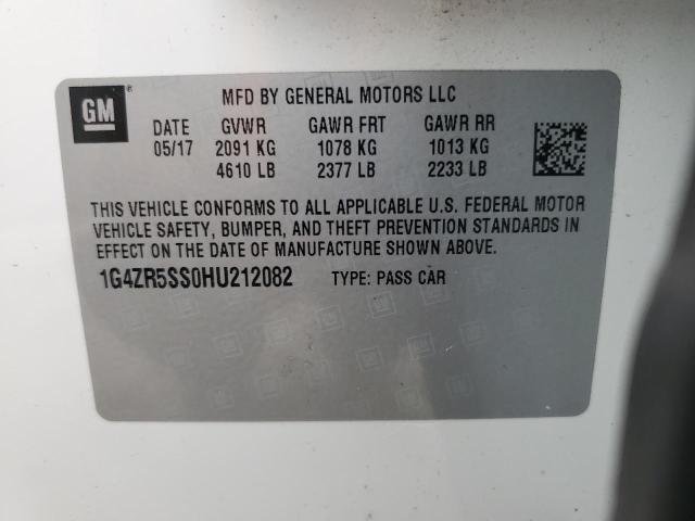 2017 BUICK LACROSSE P 1G4ZR5SS0HU212082