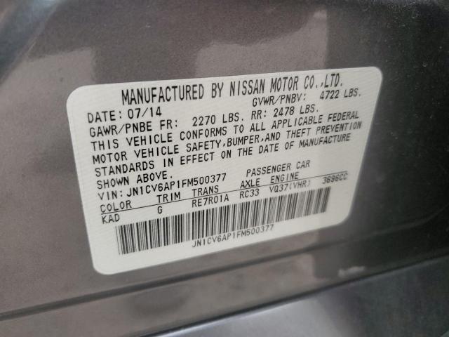 2015 INFINITI Q40 JN1CV6AP1FM500377