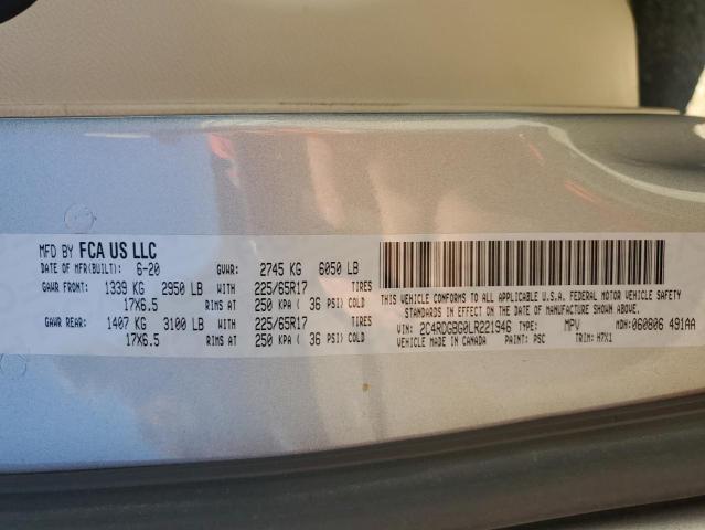 2020 DODGE GRAND CARA 2C4RDGBG0LR221946