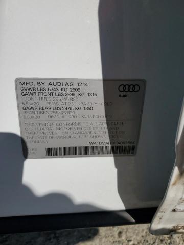 2015 AUDI Q5 TDI PRE WA1DMAFPXFA083594
