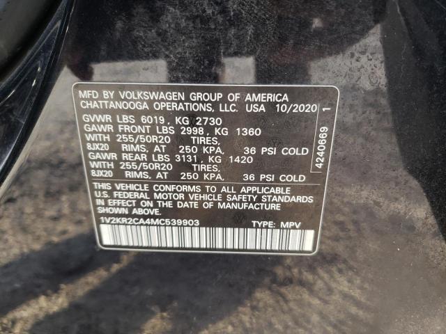 2021 VOLKSWAGEN ATLAS SE - 1V2KR2CA4MC539903