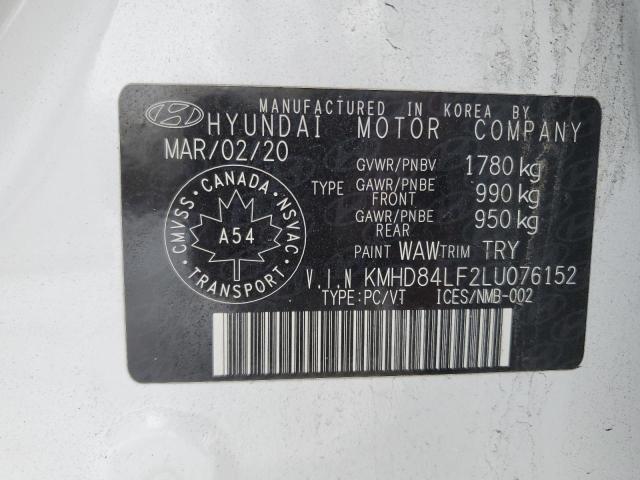 2020 HYUNDAI ELANTRA SE - KMHD84LF2LU076152