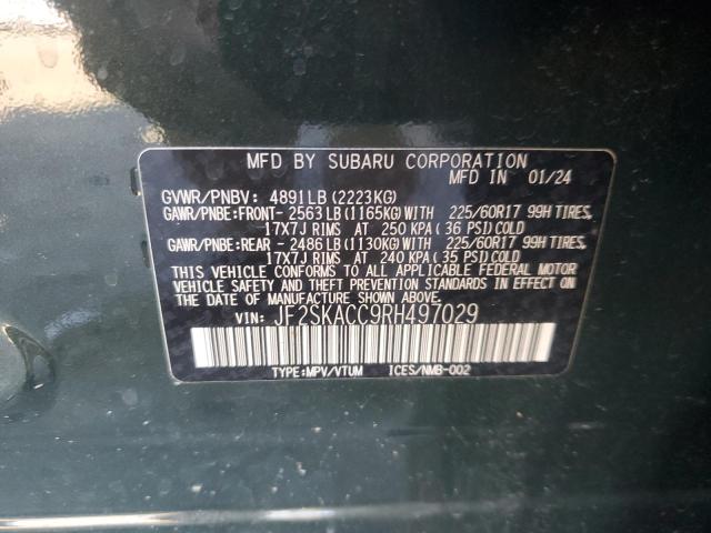 2024 SUBARU FORESTER P JF2SKACC9RH497029