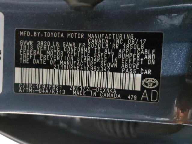 2017 TOYOTA COROLLA L - 2T1BURHE4HC963342