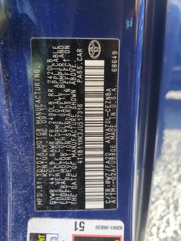 2018 TOYOTA CAMRY L - 4T1B11HK3JU517316