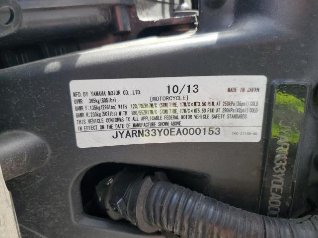 2014 YAMAHA FZ09 C JYARN33Y0EA000153