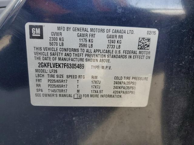 2015 GMC TERRAIN SL - 2GKFLVEK7F6305489