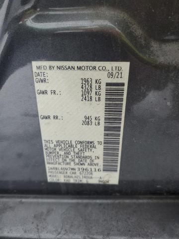2021 NISSAN ALTIMA SV - 1N4BL4DV7MN396116