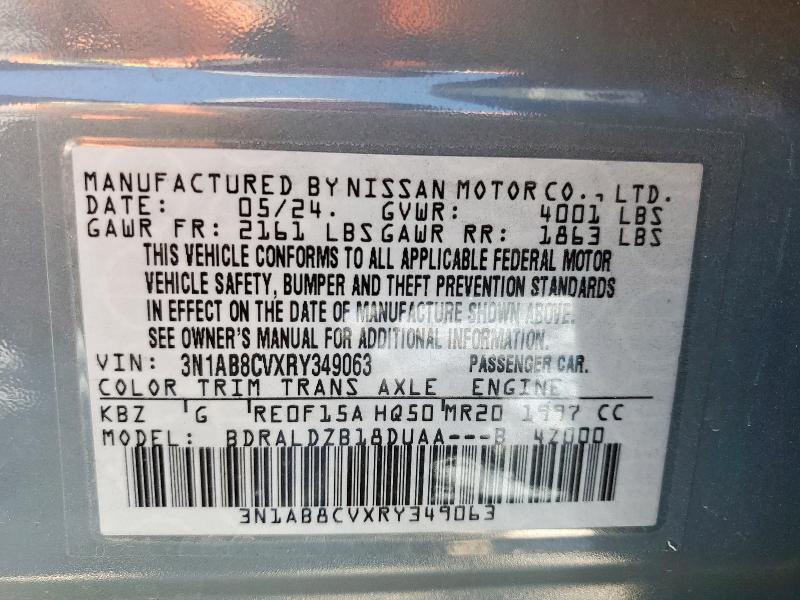 2024 NISSAN SENTRA SV - 3N1AB8CVXRY349063