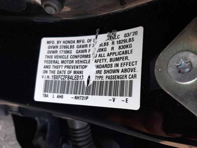 2020 HONDA CIVIC SPOR - 19XFC2F84LE017423