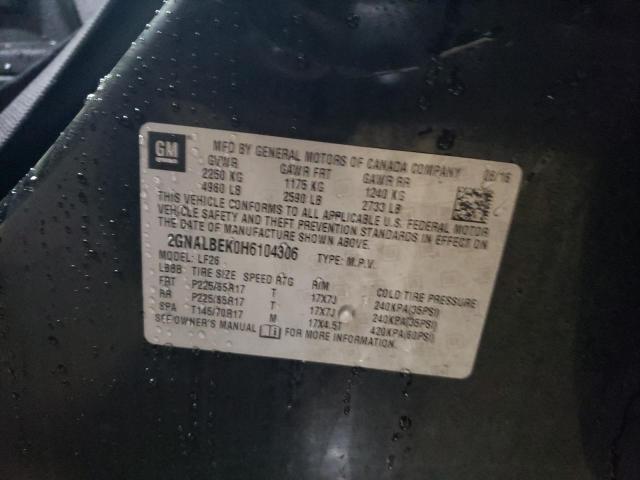 2017 CHEVROLET EQUINOX LS - 2GNALBEK0H6104306