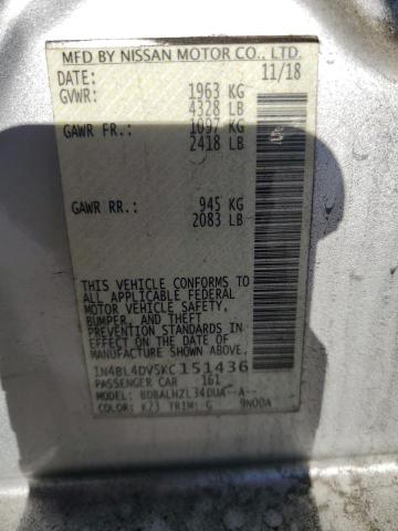2019 NISSAN ALTIMA SV - 1N4BL4DV5KC151436