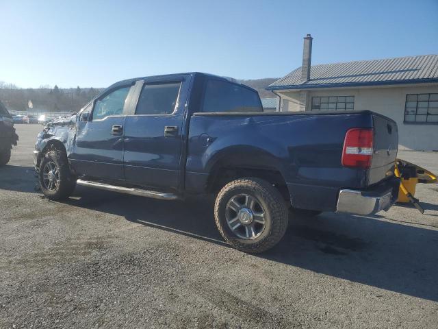 FORD F150 SUPER 2008 blue crew pic gas 1FTRW14W28FC21683 photo #3