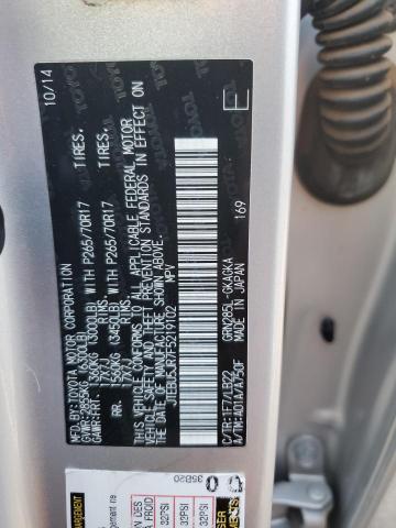 2015 TOYOTA 4RUNNER SR - JTEBU5JR7F5219102