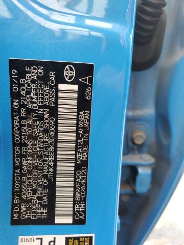 2019 TOYOTA COROLLA SE - JTNK4RBE8K3040690