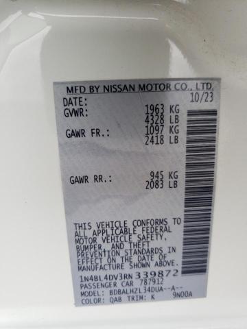2024 NISSAN ALTIMA SV - 1N4BL4DV3RN339872
