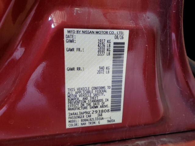 2016 NISSAN ALTIMA 2.5 - 1N4AL3AP9GC293808