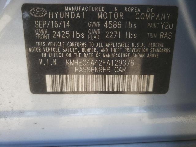 2015 HYUNDAI SONATA HYB - KMHEC4A42FA129376